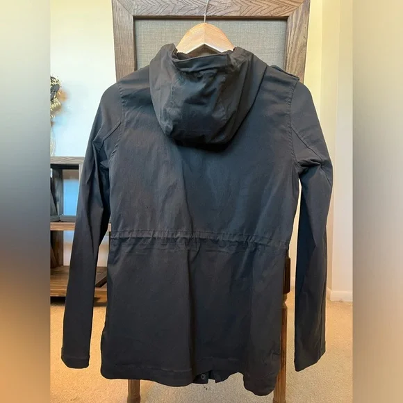 Eden Society: Dark Grey Hood Cargo Jacket. never worn, small, originally $88 - Picture 6 of 8